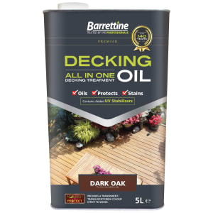 Product image for Barrettine All In One Deck Oil Dark Oak 5ltr