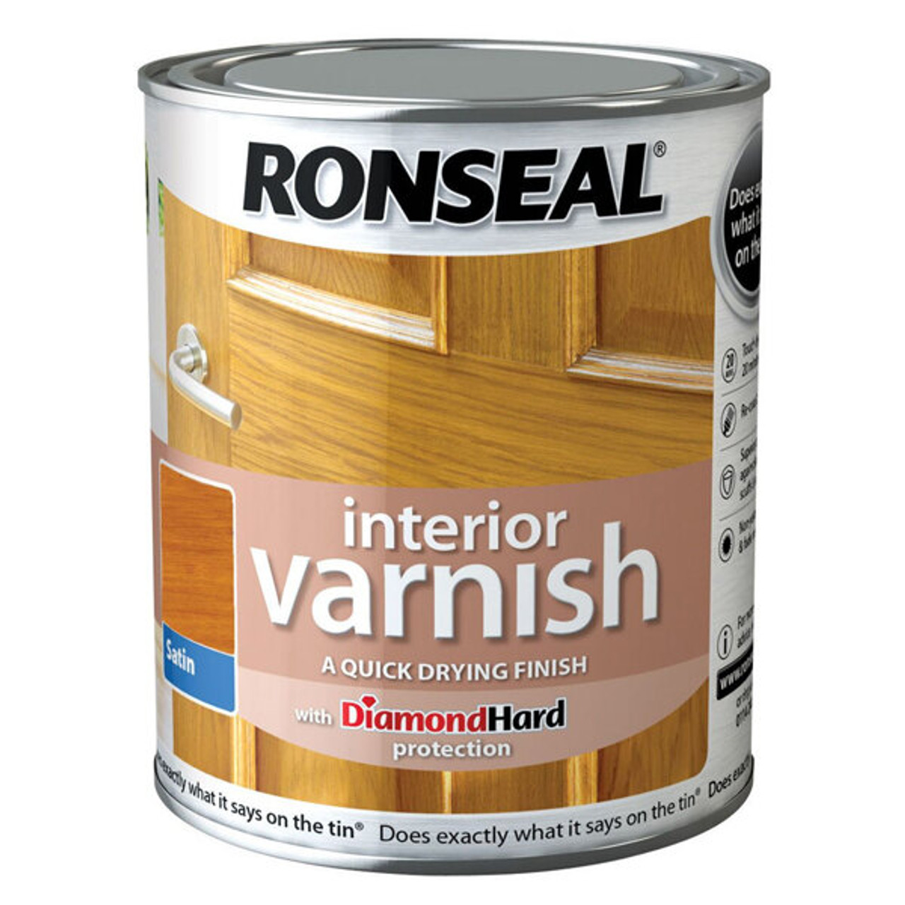 Product image for Ronseal Interior Varnish Antique Pine Satin 750ml
