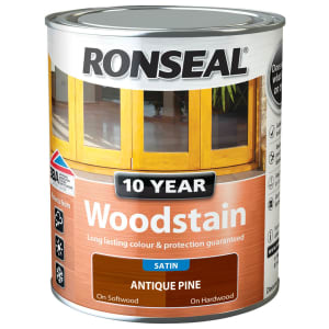 Product image for Ronseal 10 Yr Woodstain Antique Pine 750ml
