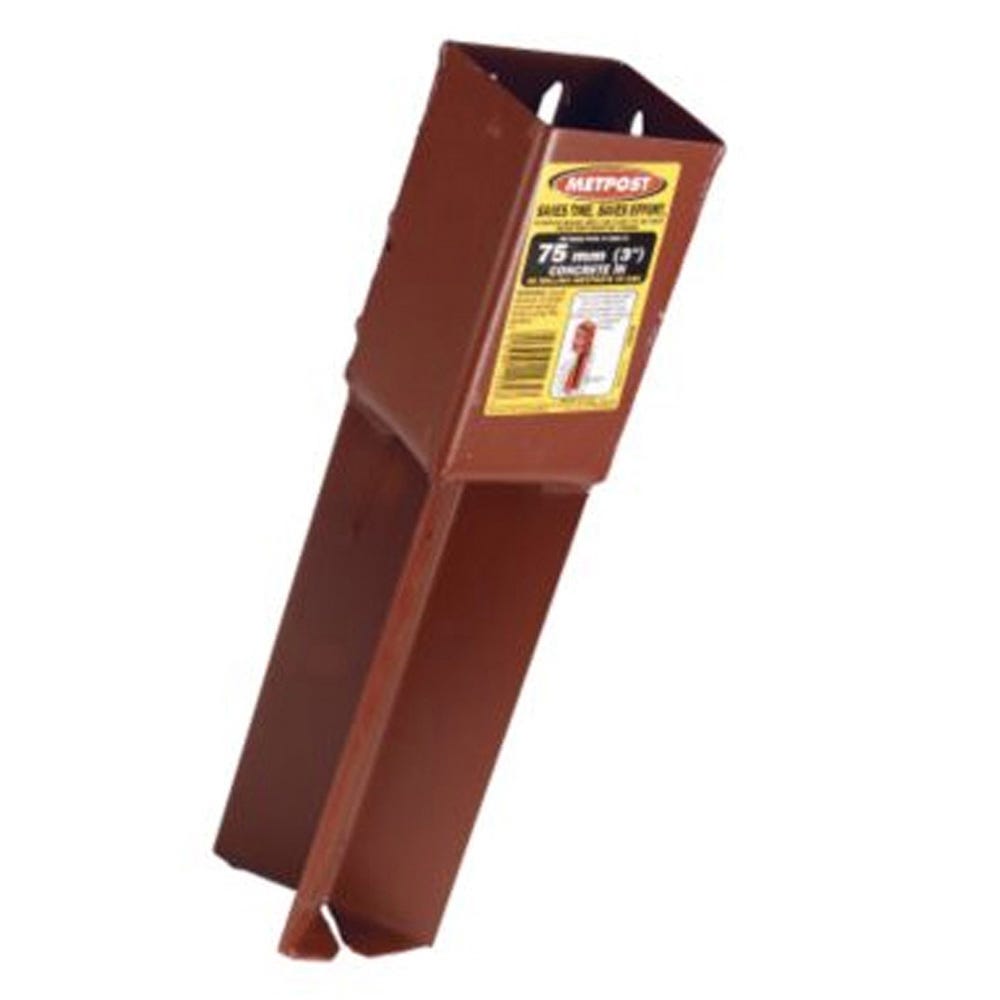 Product image for Metpost 75mm X 75mm Post Support Concrete In Wedge Grip