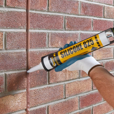 Image of Everbuild Tecnic Silicone 825 Sealant Portland Stone 380ml