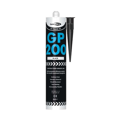 Image of Bond IT General Purpose 200 Silicon Sealant Black 310ML