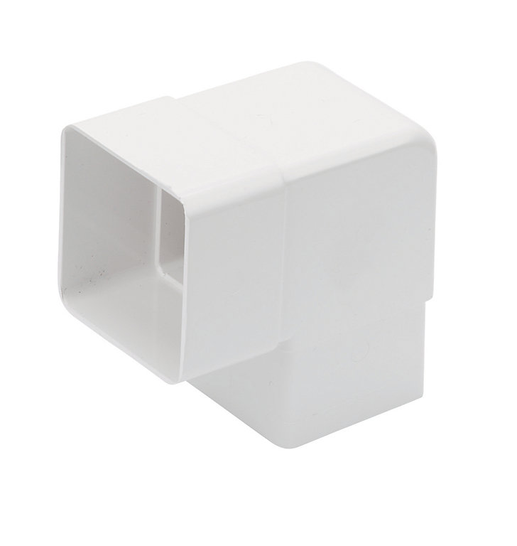 Image of FloPlast White Square 92.5° Offset Downpipe bend