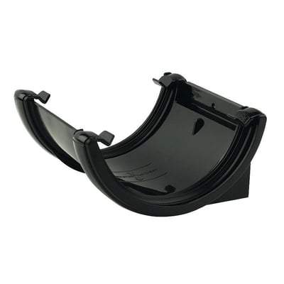Image of FloPlast Brown Half round Union Bracket (Dia) 112mm