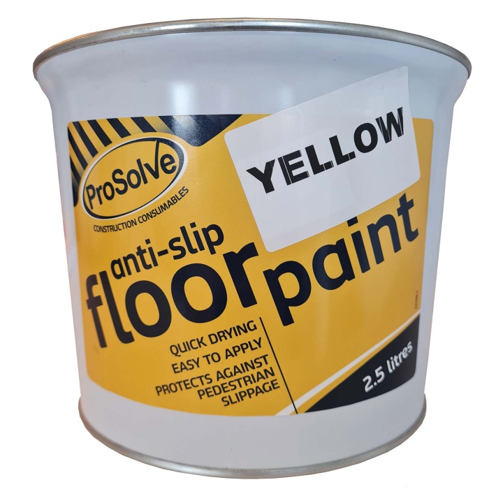 Product image for Anti Slip Floor Paint x 2.5 Litre Yellow