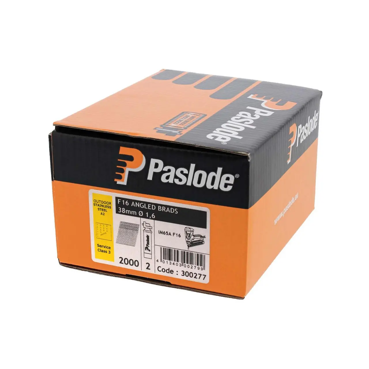 Product image for IM65/A A2 Stainless Steel Brad Fuel Pack (Pack of 2000 + 2 Fuel Cells) 38mm