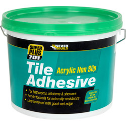 Product image for Everbuild 701 Acrylic Non Slip Tile Adhesive 7.5Kg