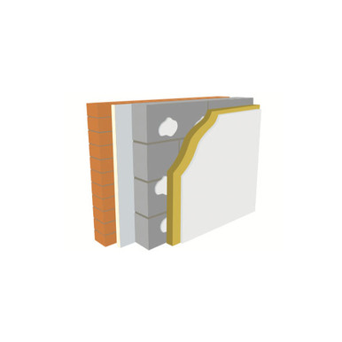 Product image for Warmline PIR Insulated Plasterboard 1.2m x 2.4m 62.5mm