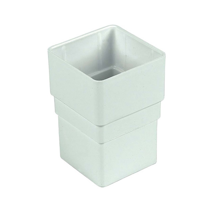 Product image for Square Downpipe Socket 65mm White