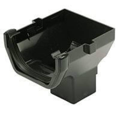 Product image for Square Gutter Stop End Outlet 114mm White