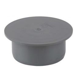 Image of 110mm Ring Seal Soil Socket Plug Grey