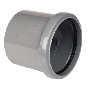 Product image for Ring Seal Soil Coupling Single Socket 110mm Grey