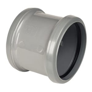 Image of Ring Seal Soil Coupling Double Socket 110mm Grey