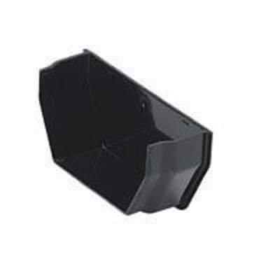 Product image for Square Gutter Internal Stop End 114mm Brown