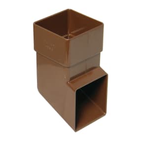 Product image for Square Downpipe Shoe 65mm Brown