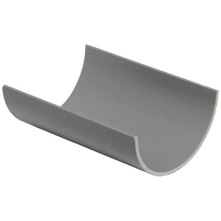 Half Round Gutter 76mm x 2m Grey Price Comparisons | Compare The Build