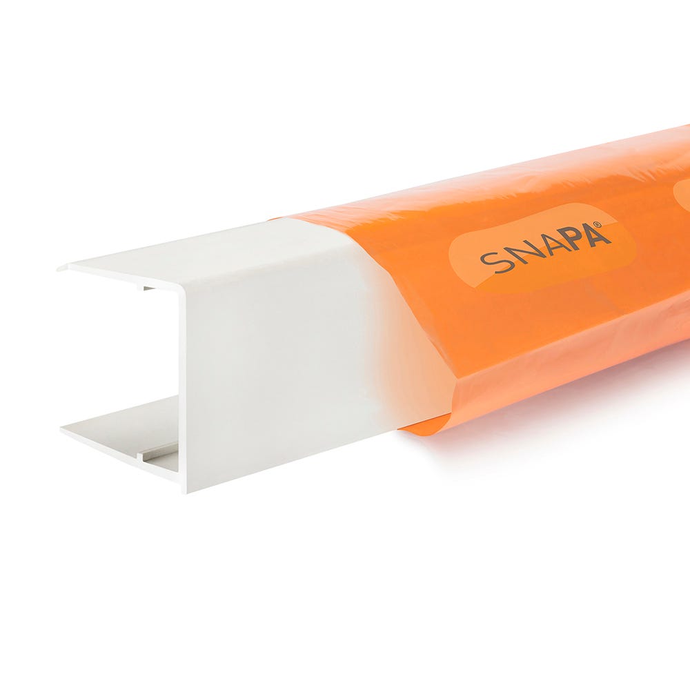 Product image for Snapa PVC Drip Trim White 2.1m 25mm