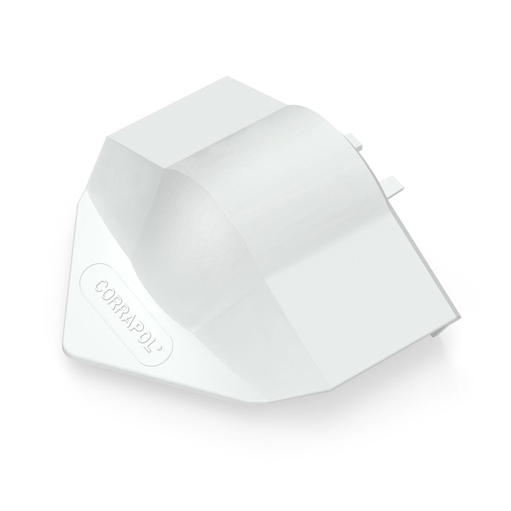 Product image for Corrapol Super Ridge Endcap White
