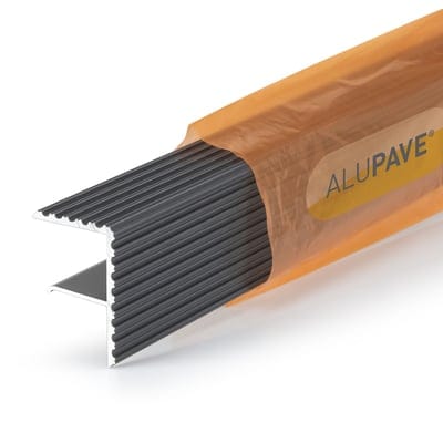 Product image for Alupave Fireproof Decking Board Endstop Bar 3m / Mill Finish