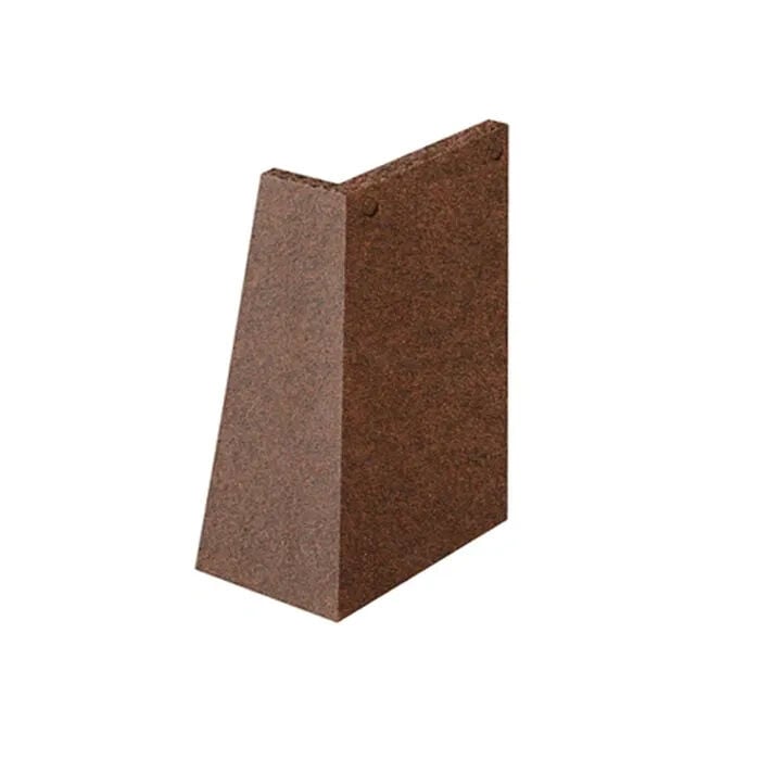 Image of Marley Concrete Plain Roof Tile 90° External Angle Left Hand - Dark Red