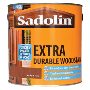 Product image for Sadolin Extra Durable Woodstain Antique Pine / 2.5 Litre