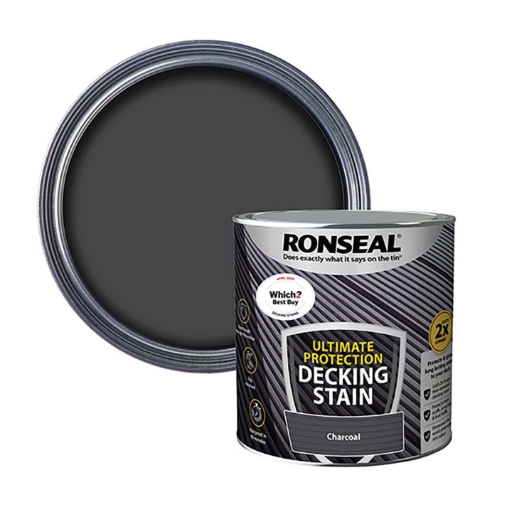 Product image for Ronseal Ultimate Protection Decking Stain Stone Grey / 2.5 Litres