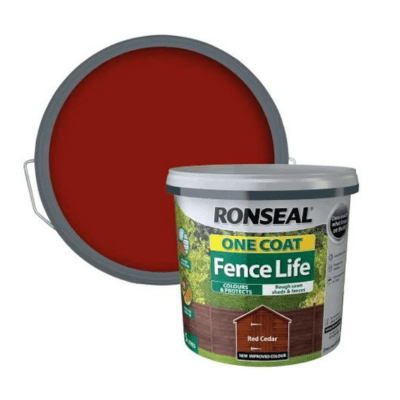 Product image for Ronseal One Coat Fence Life 5 Litres - Red Cedar