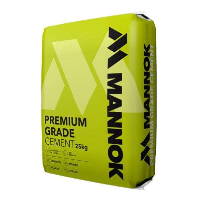 Product image for Mannok Premium Grade Cement x 25 Kg (Paper Bag)
