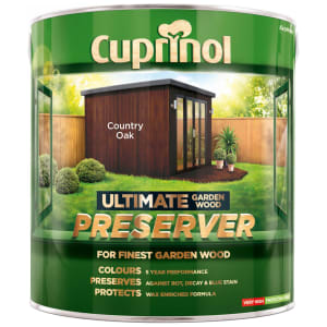 Product image for Cuprinol Ultimate Garden Wood Preserver Country Oak / 4 Litres