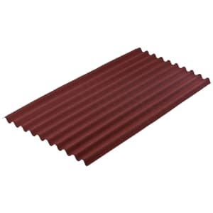 Product image for Onduline Classic Bitumen Roof Sheet 2000mm x 950mm x 3mm Red