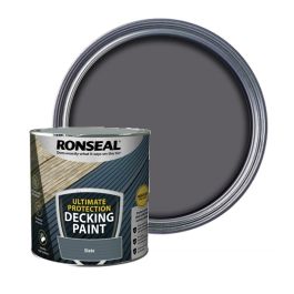 Product image for Ronseal Ultimate Protection Decking Stain Slate 2.5ltr