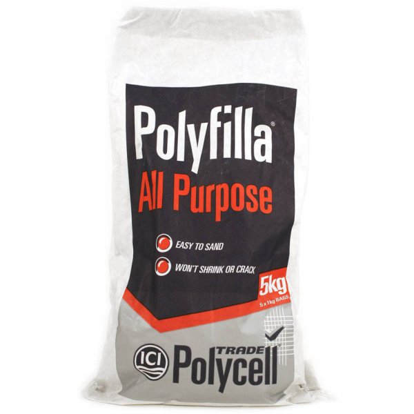 Product image for Polycell Trade All Purpose Polyfilla 5kg Sack