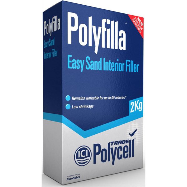 Product image for Polycell Trade Easy Sand Interior Polyfilla 5kg