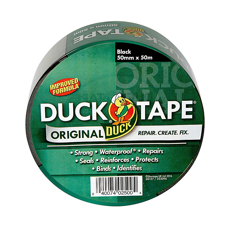 Image of Duck Black Cloth Tape (L)50m (W)50mm