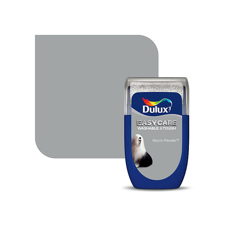 Product image for Dulux Easycare Warm pewter Matt Emulsion paint, 30ml Tester pot