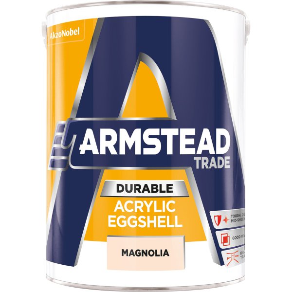 Product image for Armstead Durable Acr/eggshell Magnolia 5L