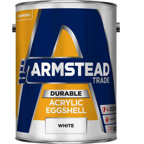Product image for Armstead Durable Acr/eggshell White 5L