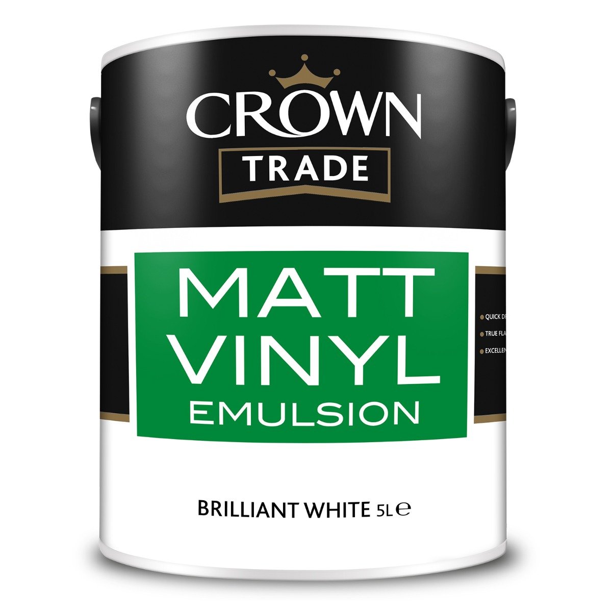 Product image for Crown Vinyl Matt Brilliant White 2.5L