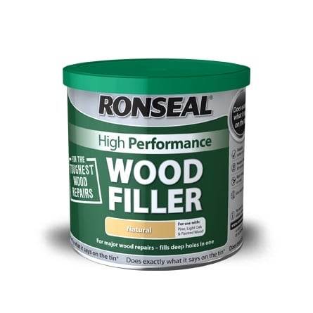 Product image for Ronseal High Performance Wood Filler-White -Dark 275 g 275g