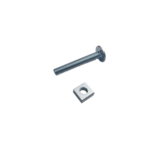 Image of OJ Cup Square Hex Bolt & Nut Bzp M6X40MM 10 Pack
