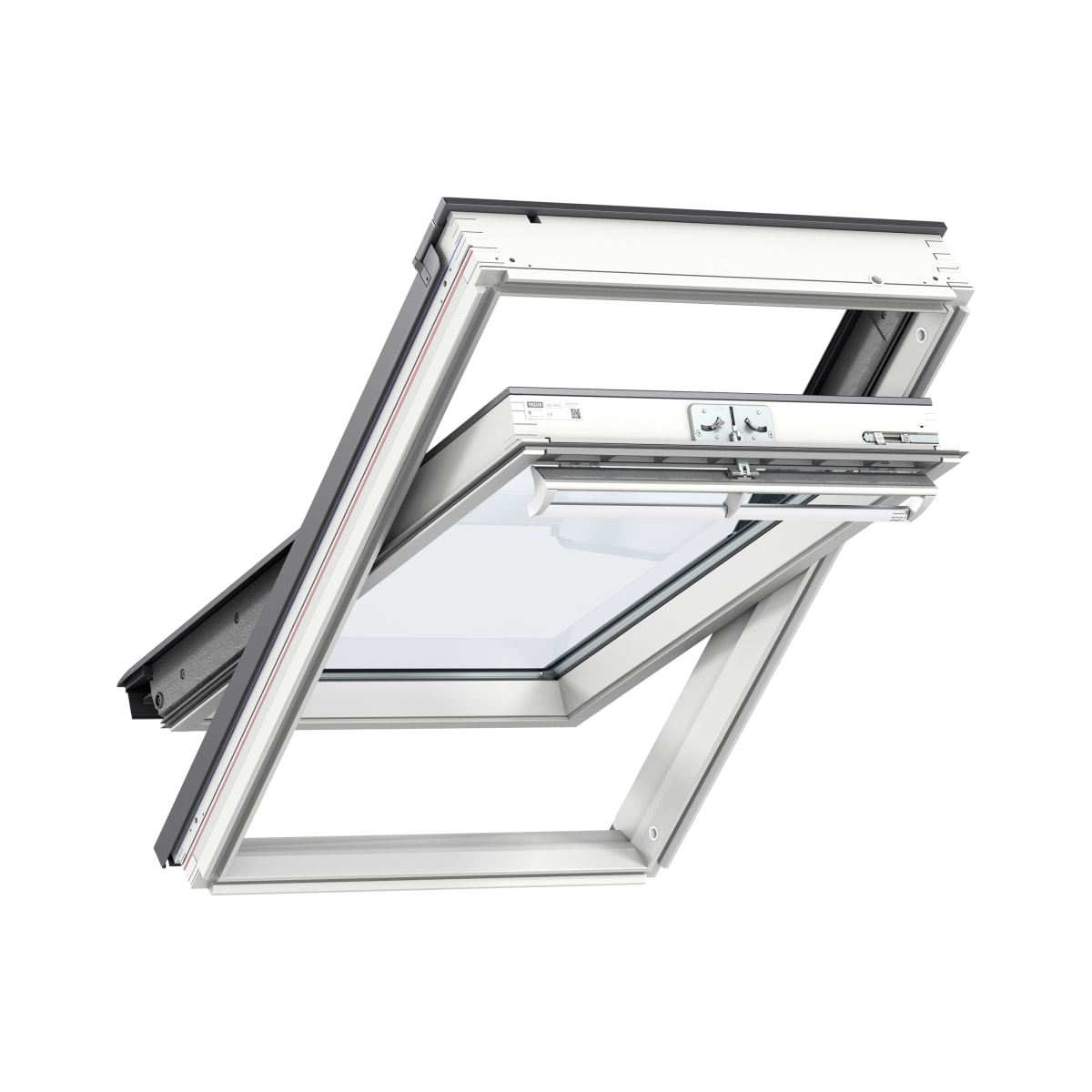 Product image for Velux Centre Pivot Roof Window White Painted 78 X 98cm GGL MK04 2070