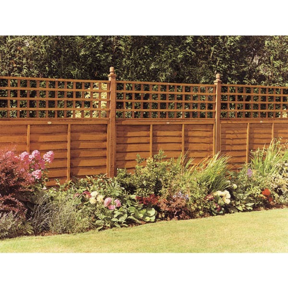 Product image for Heavy Duty Trellis Golden Brown 1.2m