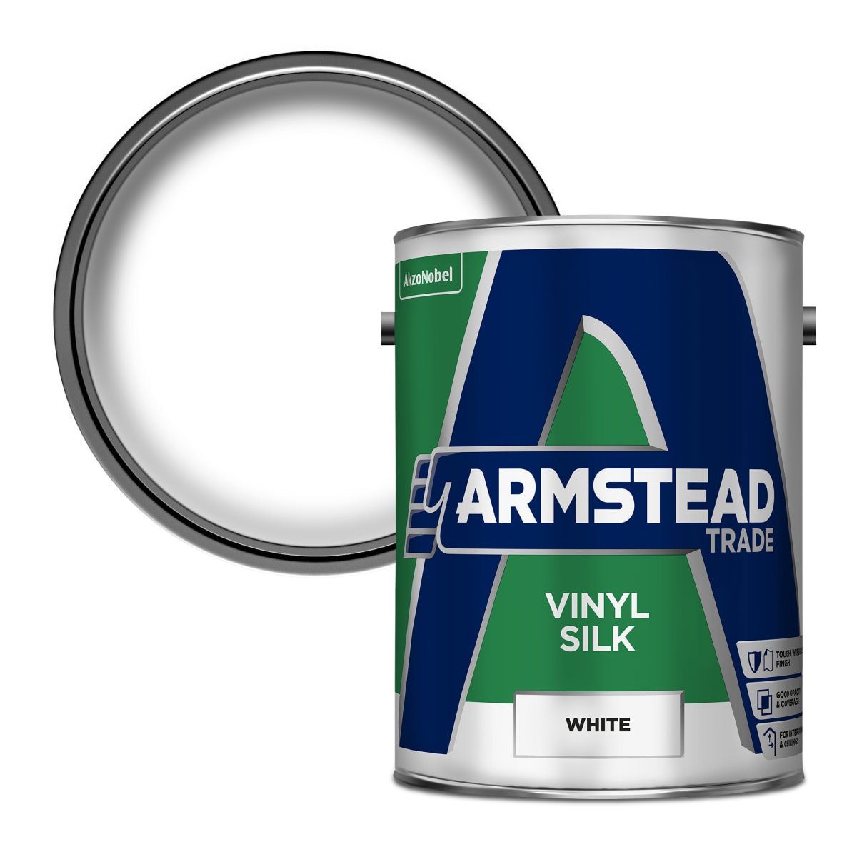 Product image for Armstead V/silk White 5L
