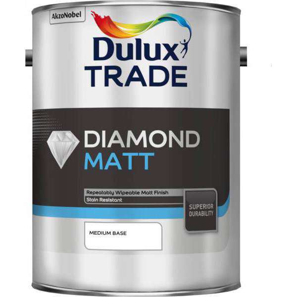 Image of Dulux Trade Diamond Matt Light Base 2.5ltr