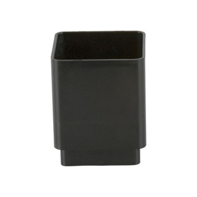 Product image for Brett Martin 65mm Square Downpipe Connector, Black