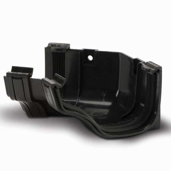 Image of Gutter Internal Angle 135 Black 130mm