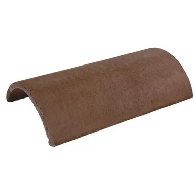 Product image for Redland Half Round Ridge Tile, Brown