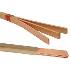 Product image for Calder Copper Fixing Clips - 600mm x 50mm x 0.6mm Lead Clip (Pack Of 25)