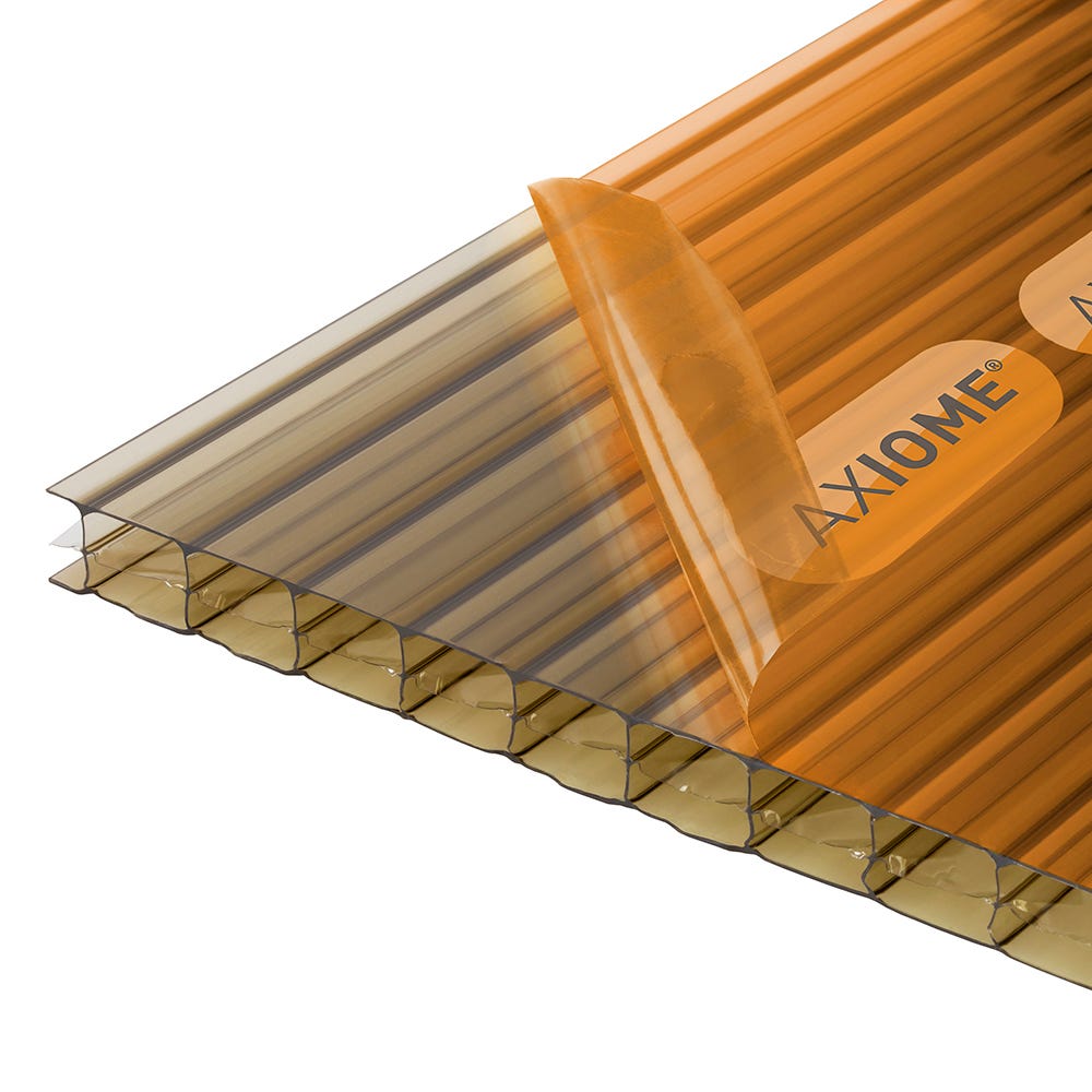 Product image for 16mm Axiome Bronze Multiwall Polycarbonate 690 x 3500mm