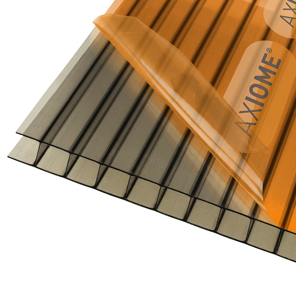 Product image for 10mm Axiome Bronze Twinwall Polycarbonate 690 x 3000mm